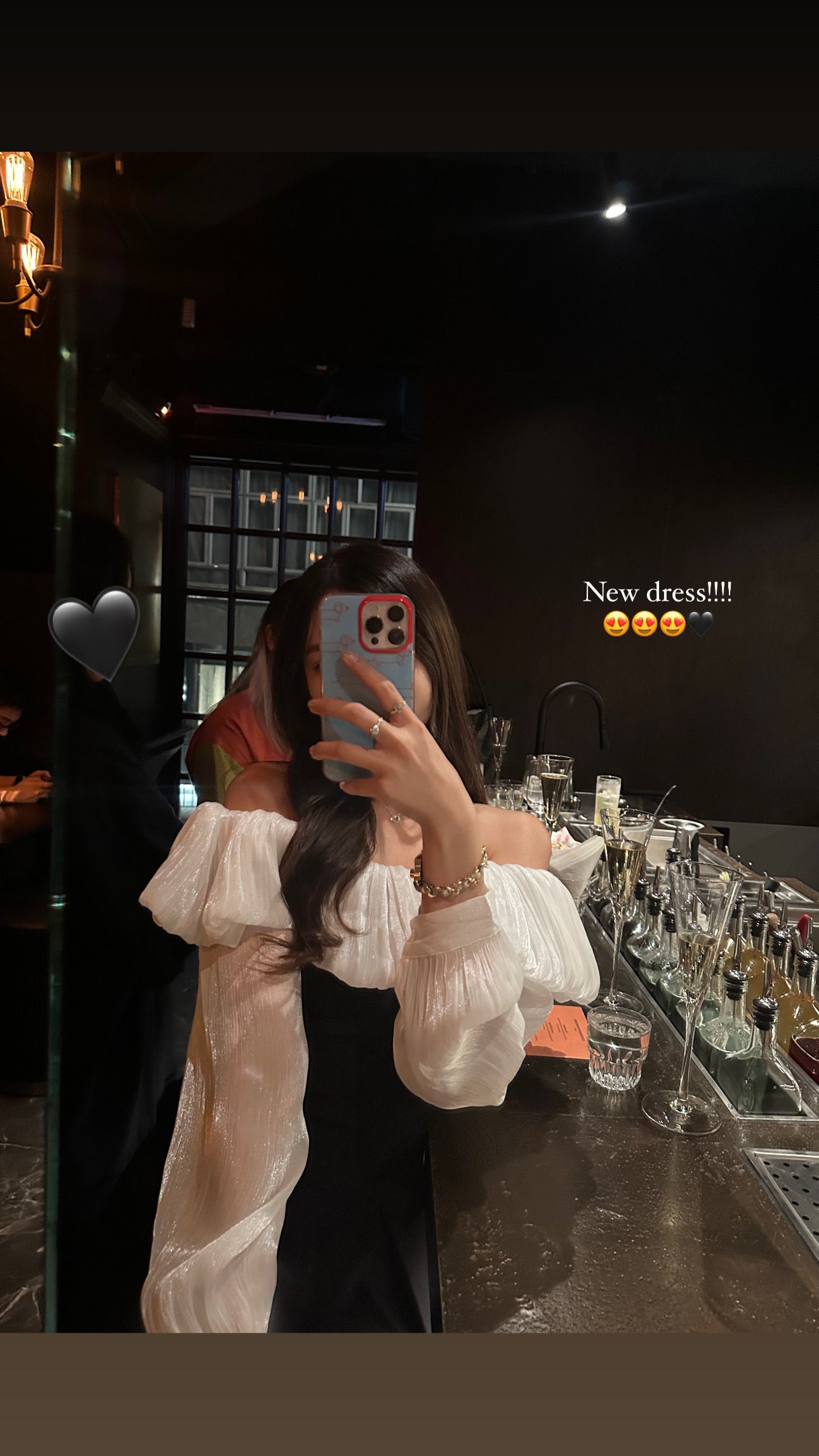 Lilian shining off shoulder dress