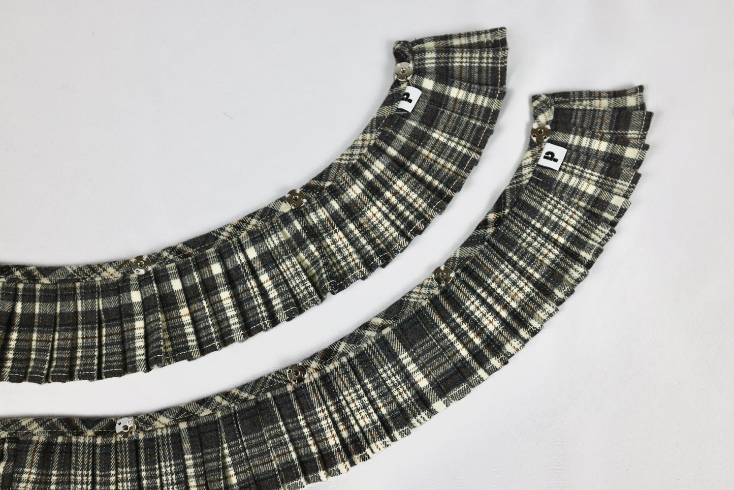 Patchy - Woolen A-Line Shorts with Grey Checked Strap